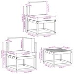 vidaXL Ensemble de canapés d'extérieur 7 Pièces Naturel et Anthracite