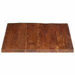 vidaXL Dessus de table 110x80x2 5cm rectangulaire bois massif récupéré