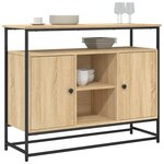 vidaXL Buffet chêne sonoma 100x35x80 cm bois d'ingénierie