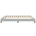 vidaXL Sommier à lattes de lit sans matelas gris clair 200x220 cm