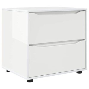 vidaXL Armoire de rangement Blanc brillant 60 x 48 x 57 cm