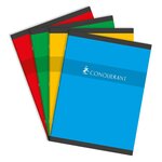 Cahier piqué 24 x 32 cm 192 pages 70g grands carreaux coloris aléatoires CONQUÉRANT