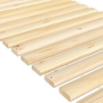 vidaXL Lattes de lit 70x200 cm bois de pin massif