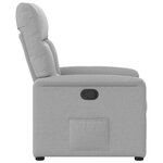 vidaXL Fauteuil inclinable gris nuage tissu