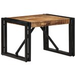 vidaXL Table basse 50x50x35 cm bois de manguier massif brut