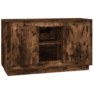 vidaXL Buffet chêne fumé 102x35x60 cm bois d'ingénierie