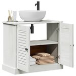vidaXL Meuble Sous Évier VIGO Blanc antique 67.5 x 34 x 59 cm