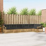 vidaXL Ensemble de canapés d'extérieur 6 Pièces Blanc et anthracite