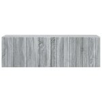 vidaXL Meuble TV mural 98 x 31 x 30 cm Sonoma gris Bois d'ingénierie