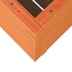 vidaXL Jardinière cire marron 50x50x72 cm bois de pin massif