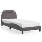 vidaXL Cadre de lit sans matelas gris 80x200 cm similicuir