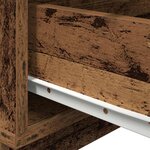 vidaXL Table de chevet Bois Ancien 70 x 36 x 40.5 cm Bois d'ingénierie