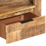 Vidaxl meuble tv 110x30x40 cm bois de manguier brut