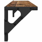 vidaXL Étagères Murales 2 Pièces Bois Ancien 60 x 15 x 15 5 cm