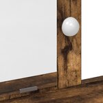 Coiffeuse vidaXL avec lumières LED Chêne fumé 100x41x140 cm
