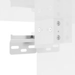 vidaXL Buffet haut Blanc brillant 69 5x34x180 cm Bois d'ingénierie