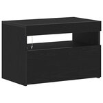 vidaXL Cabinet de chevet Chêne noir 60 x 35 x 40 cm Bois d'ingénierie