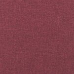 vidaXL Ensemble de canapés 3 Pièces avec coussins rouge bordeaux tissu