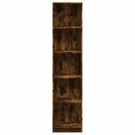 vidaXL Bibliothèque chêne fumé 40x24x176 cm bois d'ingénierie