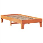 vidaXL Cadre de lit sans matelas cire marron 75x190 cm bois pin massif