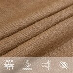 vidaXL Voile d'ombrage 160 g/m² Taupe 3 5x4 5 m PEHD