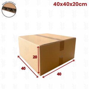 20 cartons caisse américaine 40x40x20 (fefco 201)