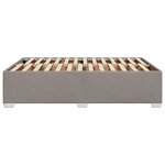 vidaXL Cadre de lit sans matelas taupe 140x200 cm tissu