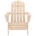 vidaXL Chaise de jardin Adirondack avec repose-pied et table Sapin