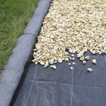 Nature Bâche de contrôle de mauvaises herbes avec chevilles 2x5 m Noir