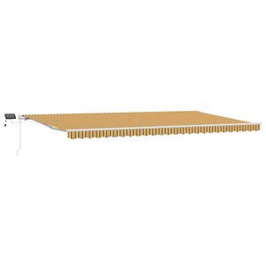 vidaXL Auvent Rétractable Multicolore 600 × 350 cm Tissu et acier