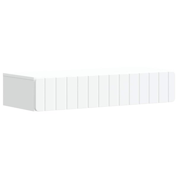 vidaXL Table d'appoint murale Blanc 87 5 x 34 5 x 17 cm
