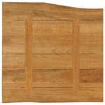 vidaXL Dessus de table 60x60x3 8 cm bord vivant bois massif manguier