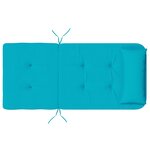 vidaXL Coussin de chaise 2 Pièces Turquoise 58 x 77 x 4.5 cm Tissu Oxford