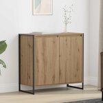 vidaXL Meuble d'appoint Chêne artisan 79 x 36 x 75 cm