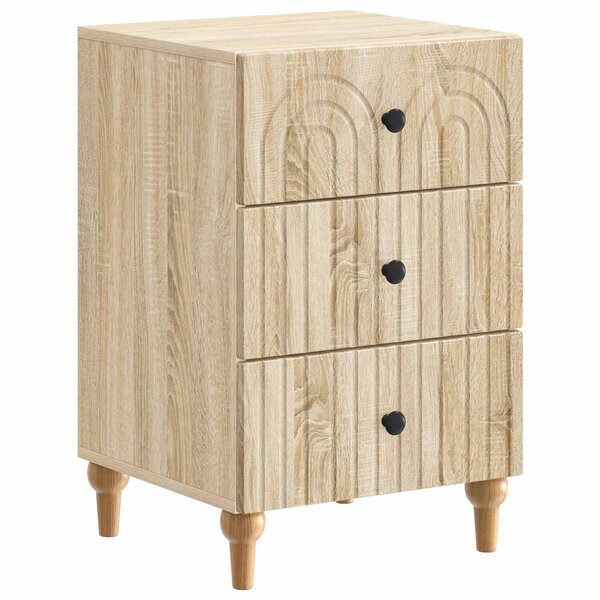 vidaXL Cabinet de chevet avec tiroir Chêne Sonoma 43 x 41 x 66 5 cm