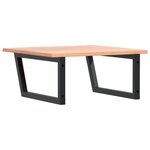 vidaXL Étagère de vasque murale acier et bois de chêne massif