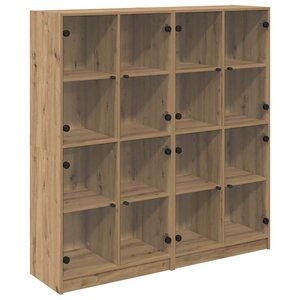 vidaXL Haut Armoire 2 Pièces Chêne artisanal 68 x 37 x 142 cm
