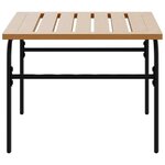 vidaXL Tables basses gigognes de jardin 2 Pièces marron et noir acier