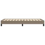 vidaXL Cadre de lit sans matelas taupe 90x200 cm tissu