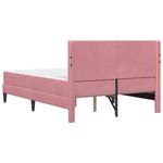 vidaXL Cadre de lit avec matelas vidaXL Rose Rose 120 x 190 cm Velours