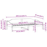 vidaXL Cadre de lit sans matelas blanc 80x200 cm bois massif de pin