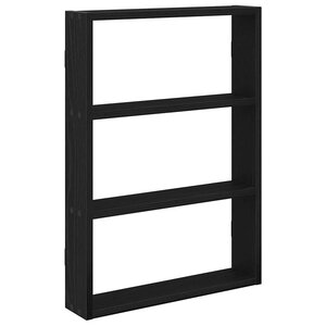 vidaXL Étagère murale noir 43x9x60 cm bois d'ingénierie