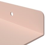 vidaXL Étagère flottante 3 Pièces Rose 40 x 9 x 2 5 cm Acier