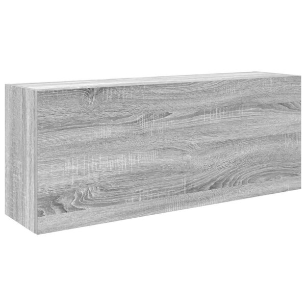 vidaXL Armoire murale de bain sonoma gris 100x25x40 cm bois ingénierie