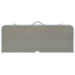 vidaXL Table pliable de camping avec 4 sièges Acier Aluminium