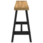 vidaXL Table console NOAIN pieds en forme de A 120x30x75 cm massif pin