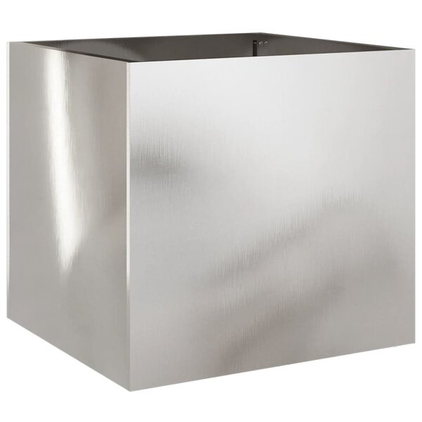 vidaXL Jardinière argenté 42x40x39 cm acier inoxydable