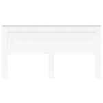 vidaXL Tête de lit avec tête de lit Blanc 180 cm Bois d'ingénierie