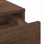 vidaXL Table de Toilette avec tiroir Chêne brun 100 x 41 x 140 cm