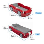 Lit évolutif Roadster - rouge
